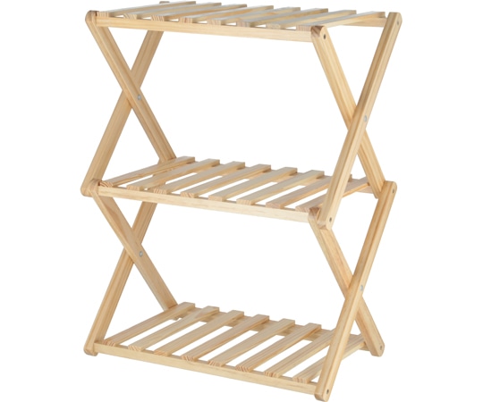 不二貿易 フォールディング ウッドラック リム 3段 NAxNA 1セット(4個入) 72154 1セット（ご注文単位1セット）【直送品】
