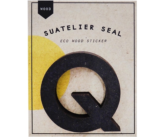 S&Cコーポレーション ウッドステッカー Q WOOD-1717-Q 1枚(ご注文単位1枚)【直送品】