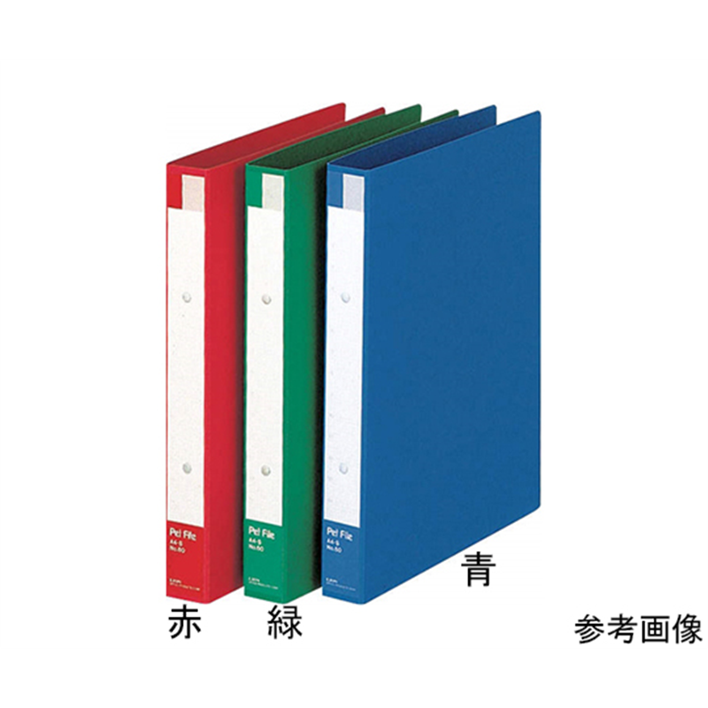 ライオン事務器 ペットファイル 赤 No.60 A4S 1冊(ご注文単位1冊)【直送品】