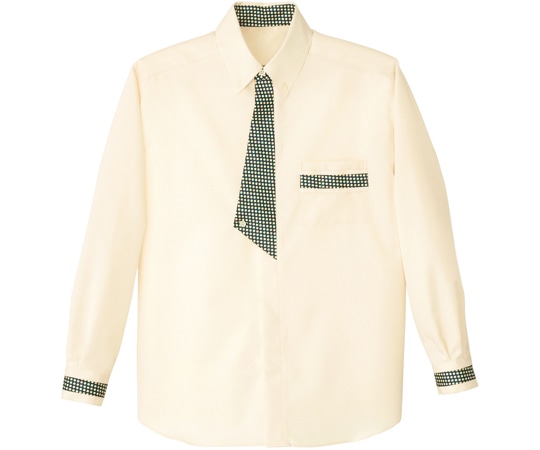 カーシーカシマ AMUS-NET シャツブラウス 182-13 イエロー L AWY182 1枚（ご注文単位1枚）【直送品】