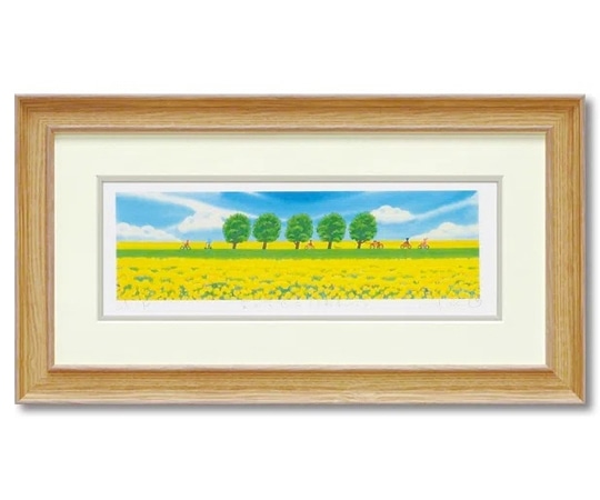 ユーパワー くりのき はるみ｢菜の花畑4(自転車レース)｣ KH-10156 1個（ご注文単位1個）【直送品】