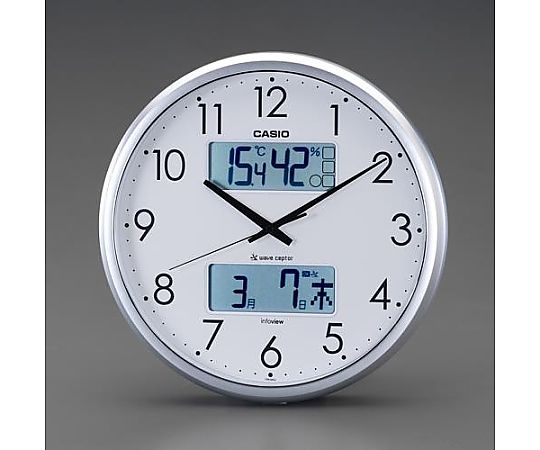 エスコ φ350mm [電波]掛時計 EA798CD-12A 1個(ご注文単位1個)【直送品】