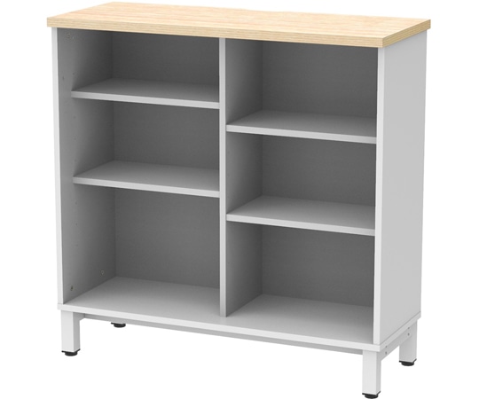 アール・エフ・ヤマカワ 収納カウンター オープンタイプ W1000×D400 ホワイト RFDBC-1040NW-OP 1台（ご注文単位1台）【直送品】