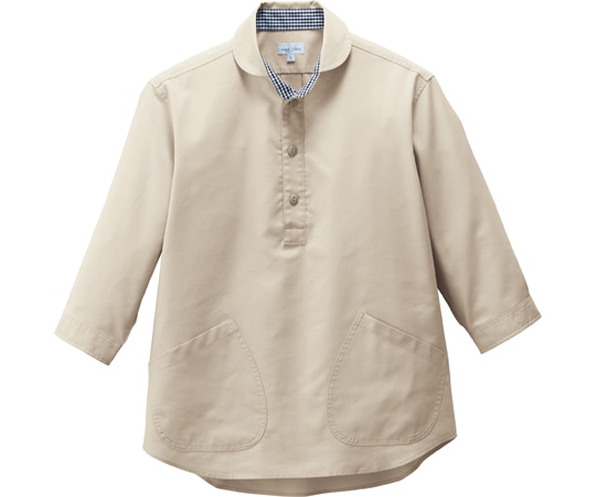 ボンマックス プルオーバー七分袖シャツ FB4566U ベージュ 4L  1枚（ご注文単位1枚）【直送品】