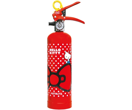 初田製作所 ハローキティ住宅用強化液消火器 レッド HK1-RD 1個(ご注文単位1個)【直送品】