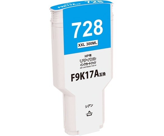 NinestAO HPリサイクルインク HP728 シアン F9J67A RHP728XXLC 1本(ご注文単位1本)【直送品】