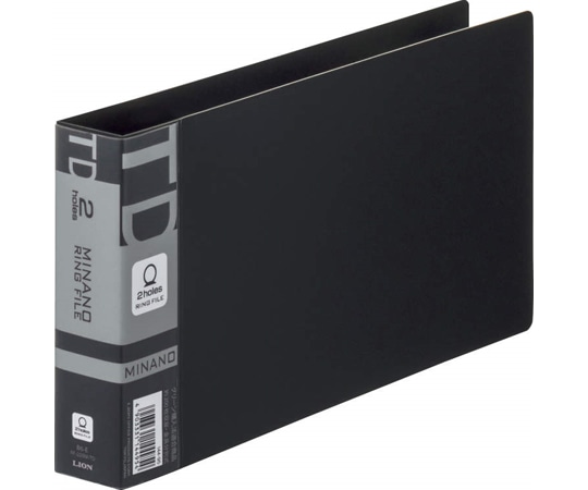 ライオン事務器 リングF ミナノ ブラック RF-228M-TD 1冊(ご注文単位1冊)【直送品】