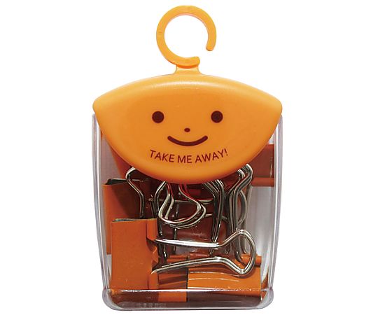 ミツヤ ダブルクリップ19mm ポップOR 8個×5箱入 TM-71-PO 1ケース（ご注文単位1ケース）【直送品】