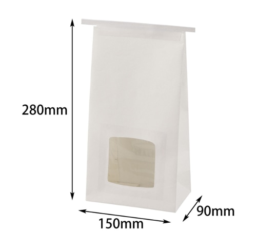 ヤマニパッケージ 紙袋 キャンディーパック ホワイト L 200枚 YOH-415 1ケース（ご注文単位1ケース）【直送品】