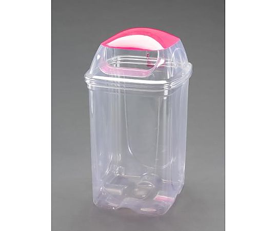 エスコ 90L 透明ダストボックス(一般用) EA995CA-20 1個(ご注文単位1個)【直送品】