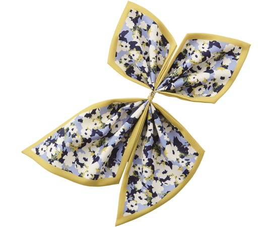 カーシーカシマ ENJOY スカーフ リバーシブル イエロー EAZ879 1枚（ご注文単位1枚）【直送品】