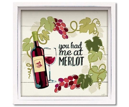 ユーパワー ロハス ミニアートフレーム ジャネール ペナー｢ワイン アンド フレンズ1｣ LA-01238 1個（ご注文単位1個）【直送品】