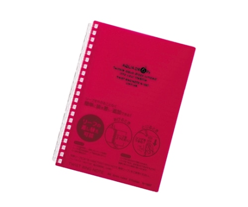 LIHITLAB AQUA DROPs ツイストリング・ノート 3赤 N-1669 N1669-3 1冊(ご注文単位1冊)【直送品】