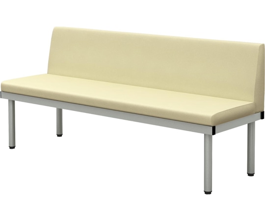 Y2K 背付きL型ベンチ 1500 アイボリー 1台(ご注文単位1台)【直送品】