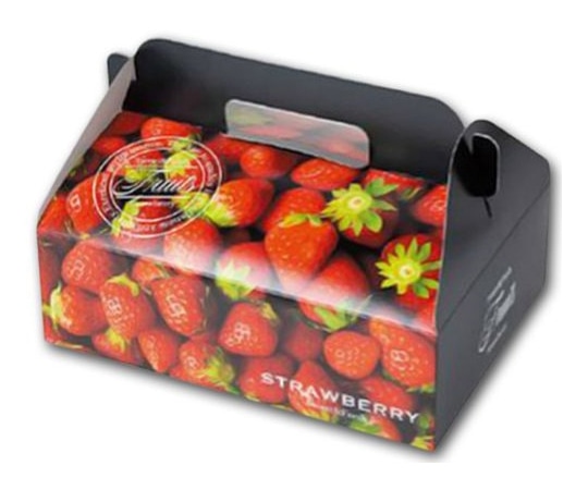 ヤマニパッケージ 青果・農産容器 ストロベリー 300g×2P 200枚 L-2481 1ケース（ご注文単位1ケース）【直送品】