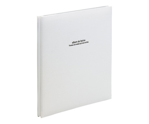 ナカバヤシ 100年台紙アルバム ホワイト アH-LD-191-W 1冊(ご注文単位1冊)【直送品】