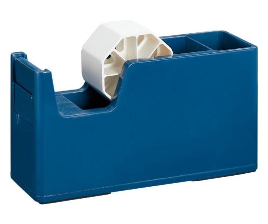 カウネット 机ではかどる収納付き梱包用テープカッター ネイビー 42686354 1個(ご注文単位1個)【直送品】