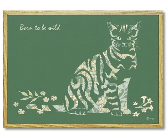 ユーパワー アニマルシルエット アート｢ワイルドキャットS｣ YP-02406 1個（ご注文単位1個）【直送品】