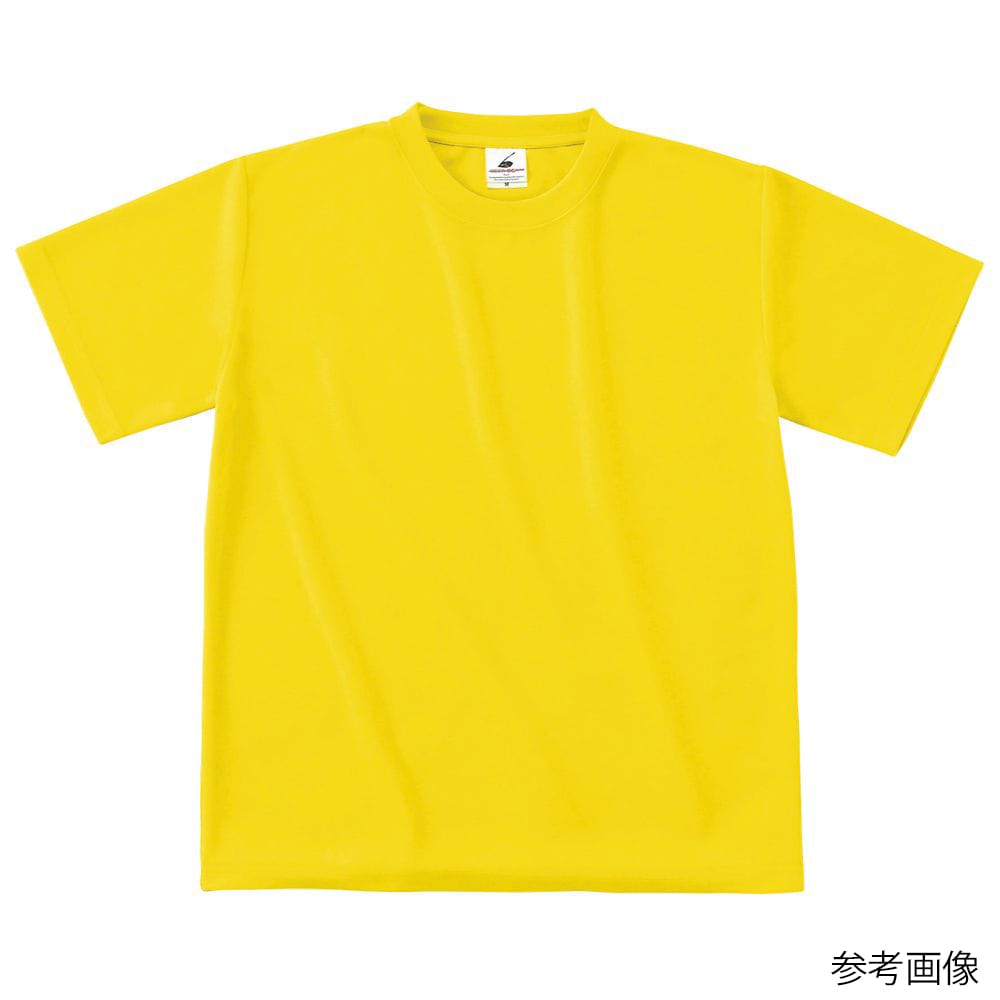 フェリック ファイバードライTシャツ イエロー L POT104-L 1枚（ご注文単位1枚）【直送品】