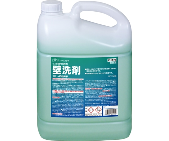 ミッケル化学 壁洗剤 5kg×4本  1箱(ご注文単位1箱)【直送品】