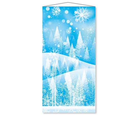 アズワン 防炎加工 クリスマスタペストリー ウィンター 90×180cm 38-108-7-1 1枚(ご注文単位1枚)【直送品】