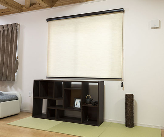 アズワン ロールスクリーン 幅60cm×高さ135cm 天然調ベージュ L3543 1箱(ご注文単位1箱)【直送品】