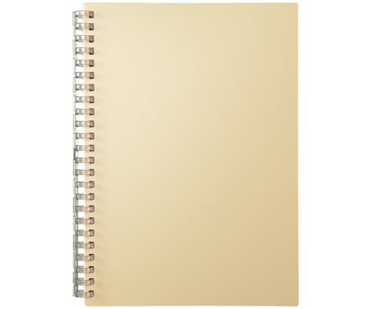LIHITLAB Mutual オープンリングノート A5 マットイエロー N2673-5 1冊(ご注文単位1冊)【直送品】