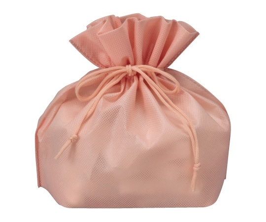 三和 不織布パッケージ用巾着 アプリコット 1ケース(1000枚入) 3023-9 1ケース（ご注文単位1ケース）【直送品】