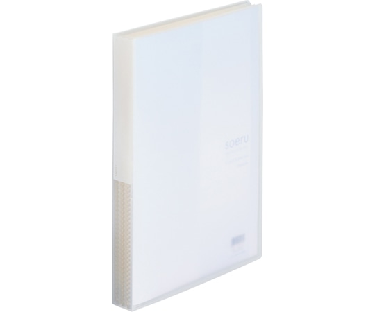 LIHITLAB SOERU クリヤーブック A4S型 ポケット60枚 乳白 N8103-1 1冊(ご注文単位1冊)【直送品】