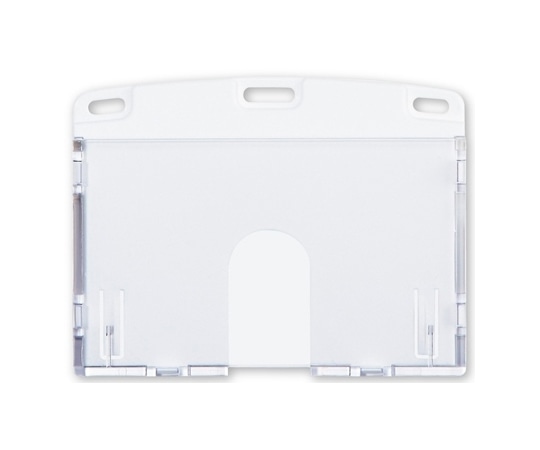 オープン工業 名札用ケース ハードIDカード/ヨコ名刺 10枚 白 NX-103P-WH 1セット(ご注文単位1セット)【直送品】