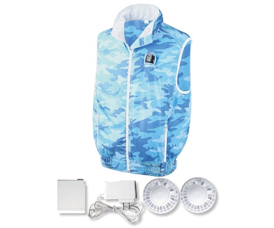 関西ファッション連合 空調エアコンR服 カゼクル カモフラブルー 4L-5L MT3000 BLUE 1セット(ご注文単位1セット)【直送品】