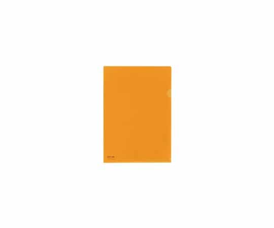 LIHITLAB クリヤーホルダー A4 橙 5枚 F-78-4(5) 1パック(ご注文単位1パック)【直送品】