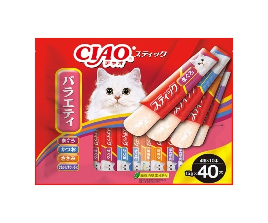 いなばペットフード スティック バラエティ 40本入 TSC-136 1袋（ご注文単位1袋）【直送品】