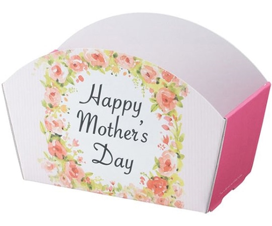 ヤマニパッケージ 贈答箱 カラフルバスケット マザーズデイ 100枚 F-454 1ケース（ご注文単位1ケース）【直送品】