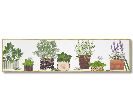 ユーパワー モダン キャンバスアート ハーブ コレクション｢ハーブ アレンジB(Lサイズ)｣ YP-06022 1個（ご注文単位1個）【直送品】