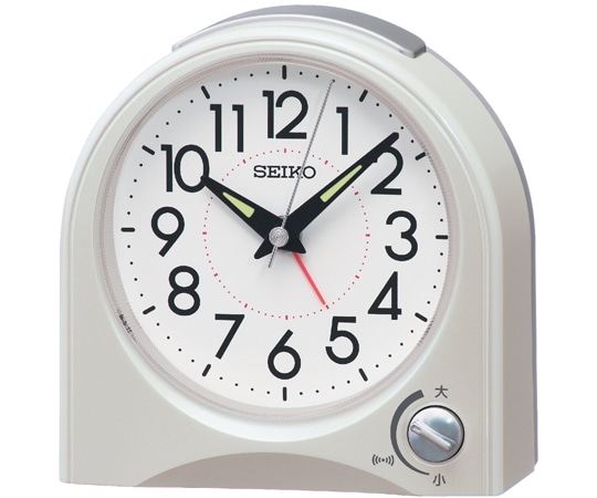 セイコー 目覚まし時計 115×115×55mm 白 KR520W 1個(ご注文単位1個)【直送品】