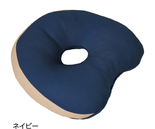 ケアファッション 低反発リバーシブル足らくクッション ネイビー 32×40×10.5cm M 800325 1個（ご注文単位1個）【直送品】