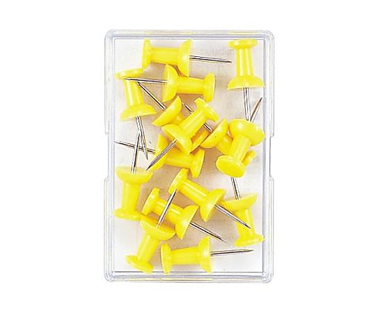 エスコ [黄] カラーピン(15本) EA762FC-7 1個(ご注文単位1個)【直送品】
