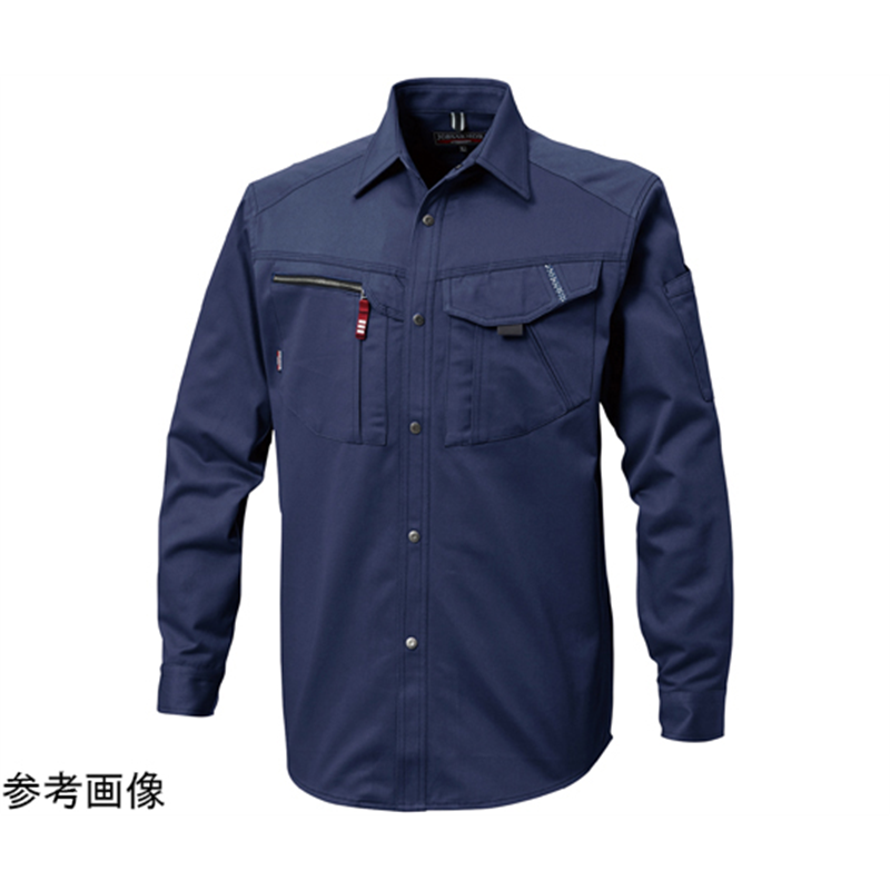 三愛 AWシーズン長袖シャツ ネイビー LL JA2304 1着(ご注文単位1着)【直送品】