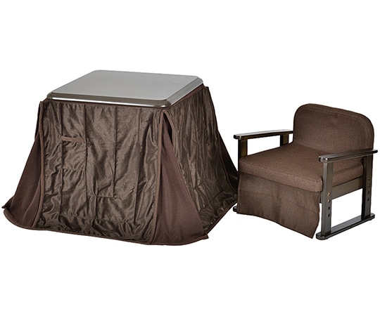 山善(YAMAZEN) 一人用 お座敷こたつ&チェア&布団セット ぬくもり庵 VGA-582(DB) 1セット(ご注文単位1セット)【直送品】