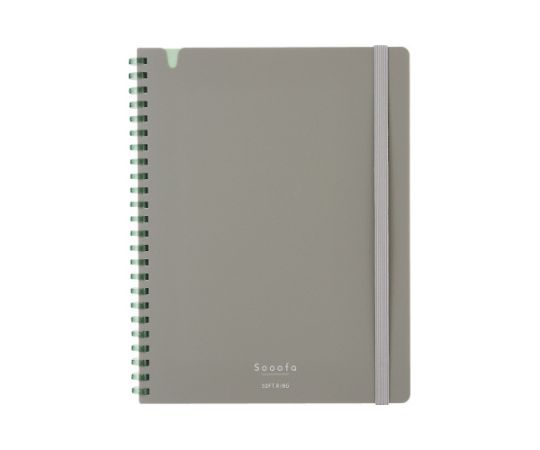 コクヨ ソフトリングノートスーファ方眼罫A5変形80枚灰 ス-SV738S4-DM 1冊（ご注文単位1冊）【直送品】