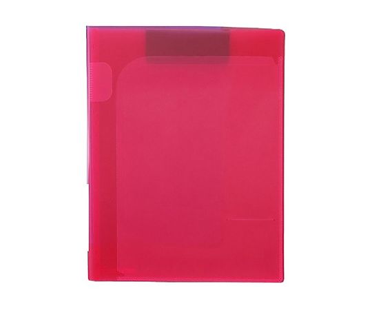 エスコ 320x237x6mm/A4 クリップファイル(マグネット/レッド) EA762DA-54 1冊(ご注文単位1冊)【直送品】