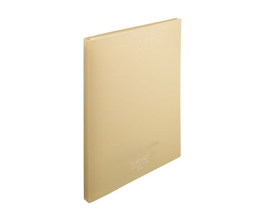 LIHITLAB CUBE FIZZクリヤーブック(ポケット交換タイプ) ポケット15枚 ベージュ N7015-16 1冊(ご注文単位1冊)【直送品】