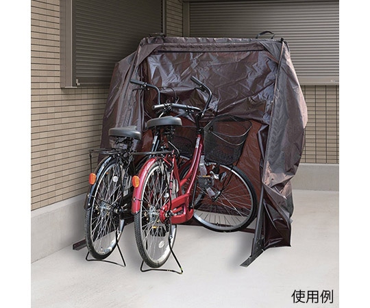 山善(YAMAZEN) サイクルガレージ 蛇腹式 2台用  1台(ご注文単位1台)【直送品】