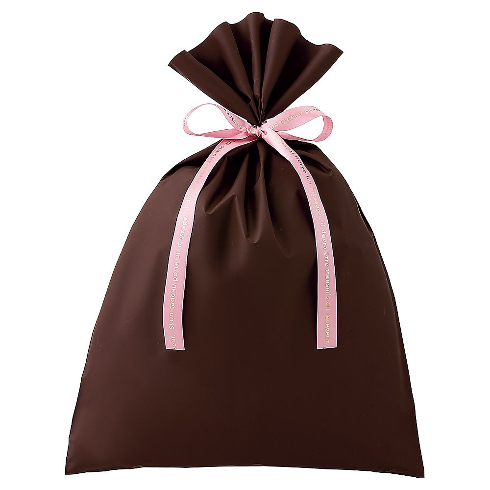 アズワン 無地 梨地ギフトバッグ ブラウン 幅30×高さ43cm 20枚 61-811-43-3 1セット（ご注文単位1セット）【直送品】