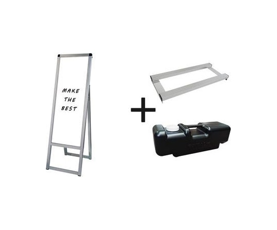 常磐精工 バリウススタンド看板 ホワイトボード A3縦縦片面 ウエイトアーム・水タンクセット VASKWB-A3TTK-3SET 1個（ご注文単位1個）【直送品】