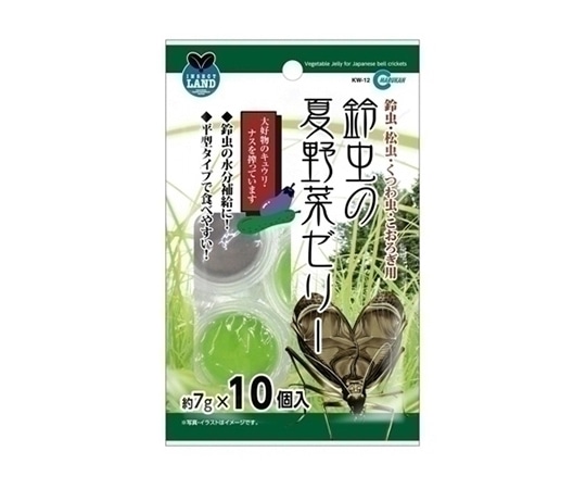マルカン 鈴虫の夏野菜ゼリー 7gX10個 KW-12 1袋（ご注文単位1袋）【直送品】