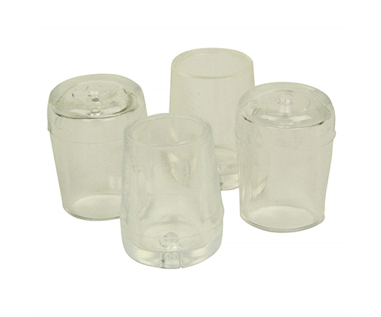 ツチノ クリアー パイプ脚キャップ 15mm 51-132 1パック(ご注文単位1パック)【直送品】