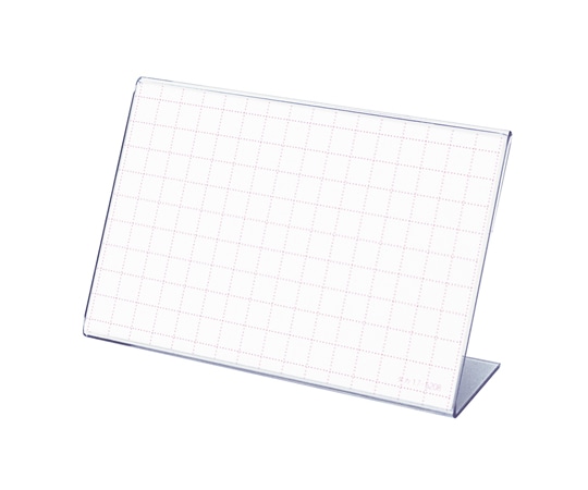 ササガワ カード立 L型 PET透明 10個入 34-3320 1箱（ご注文単位1箱）【直送品】