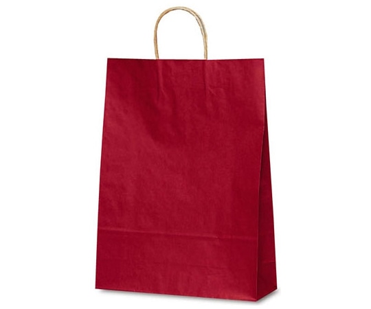 ベルベ 紙袋 自動紐手提袋 T-8 カラー(赤) 200枚 1854 1ケース（ご注文単位1ケース）【直送品】